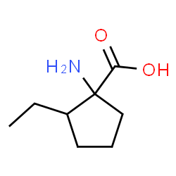 Cyclopentanecarboxylic acid, 1-amino-2-ethyl-, (1S,2S)- (9CI) Structure