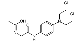 2-acetamido-N-[4-[bis(2-chloroethyl)amino]phenyl]acetamide结构式