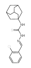 Hydrazinecarbothioamide,2-[(2-chlorophenyl)methylene]-N-tricyclo[3.3.1.13,7]dec-1-yl-结构式