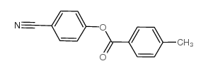 4’-甲基苯甲酸 4-氰基苯酯结构式