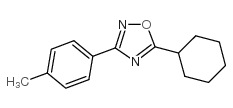 5-环己基-3-对甲苯-1,2,4-噁二唑结构式