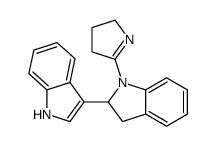 2-(1H-Indol-3-yl)-1-(1-pyrrolin-2-yl)indoline结构式