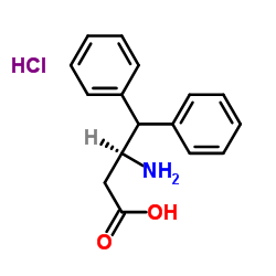 D-3-氨基-4,4-二苯基丁酸盐酸盐结构式