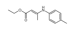 ethyl-3-[(4-methylphenyl)amino]but-2-enoate Structure