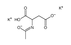 dipotassium,2-acetamidobutanedioate Structure