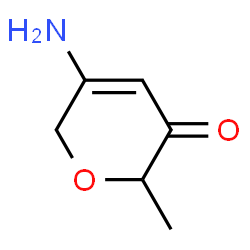 2H-Pyran-3(6H)-one,5-amino-2-methyl-(9CI)结构式