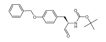 (R)-[1-(4-Benzyloxy-benzyl)-2-oxo-ethyl]-carbamic acid tert-butyl ester Structure