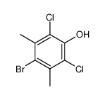 4-bromo-2,6-dichloro-3,5-dimethyl-phenol Structure