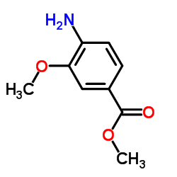 4-氨基-3-甲氧基苯甲酸甲酯结构式