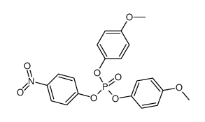 4-nitrophenyl bis(4-methoxyphenyl) phosphate Structure