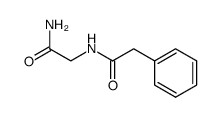 N-phenylacetyl-glycine amide Structure