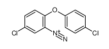 5-chloro-2-(4-chlorophenoxy)benzenediazonium结构式