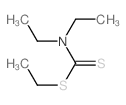 Diethyldithiocarbamic acid ethyl ester结构式
