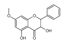3,5-dihydroxy-7-methoxy-2-phenyl-2,3-dihydrochromen-4-one Structure