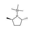 (R,R)-2,5-dimethyl-1-trimethylsilyl-phospholane结构式