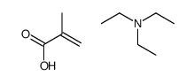 N,N-diethylethanamine,2-methylprop-2-enoic acid结构式