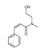 N-(2-hydroxyethyl)-N-methyl-3-phenylprop-2-enamide结构式