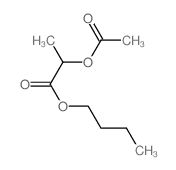 Propanoic acid,2-(acetyloxy)-, butyl ester结构式