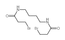 Propanamide,N,N'-1,4-butanediylbis[3-bromo-结构式