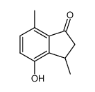 4-hydroxy-3,7-dimethyl-indan-1-one结构式