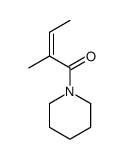 1-(2-甲基-2-丁烯酰基)哌啶结构式