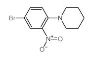 1-(4-bromo-2-nitro-phenyl)piperidine Structure