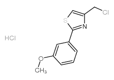 4-氯甲基-2-(3-甲氧基苯基)-1,3-噻唑盐酸盐结构式