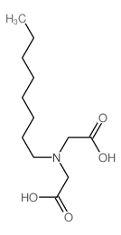 2-(carboxymethyl-octyl-amino)acetic acid Structure
