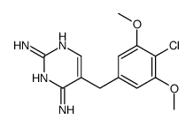 5-[(4-chloro-3,5-dimethoxyphenyl)methyl]pyrimidine-2,4-diamine结构式