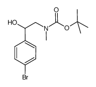 [2-(4-bromo-phenyl)-2-hydroxy-ethyl]-methyl-carbamic acid tert-butyl ester Structure