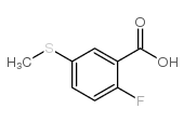 2-氟-5-(甲硫基)苯甲酸结构式