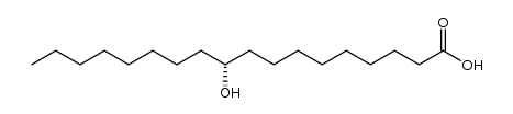 (-)-10R-hydroxyoctadecanoic acid结构式