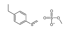 (4-ethylphenyl)-methylidenesulfanium,methyl sulfate Structure