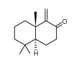 (4aS,8aS)-3,4,4aα,5,6,7,8,8aβ-octahydro-5,5,8aβ-trimethyl-1-methylidene-2(1H)-naphthalenone Structure