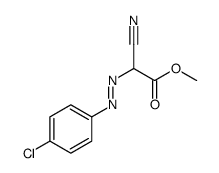 methyl 2-[(4-chlorophenyl)diazenyl]-2-cyanoacetate Structure