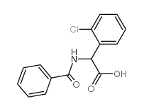 苯甲酰基氨基-(2-氯-苯基)-乙酸结构式