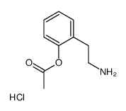 [2-(2-aminoethyl)phenyl] acetate,hydrochloride Structure