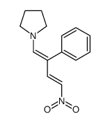 1-(4-nitro-2-phenylbuta-1,3-dienyl)pyrrolidine结构式