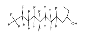 1H,1H,1H,2H,3H,3H-heptadecafluoro-1-iodo-undecan-2-ol结构式