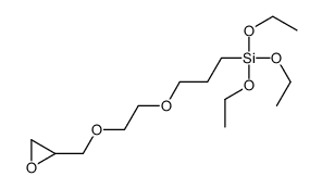 triethoxy-[3-[2-(oxiran-2-ylmethoxy)ethoxy]propyl]silane Structure