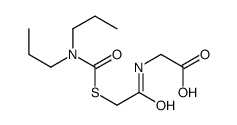 2-[[2-(dipropylcarbamoylsulfanyl)acetyl]amino]acetic acid结构式