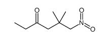 5,5-dimethyl-6-nitrohexan-3-one结构式