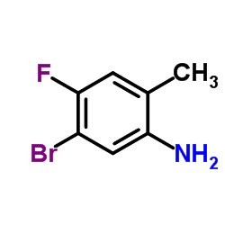 5-溴-4-氟-2-甲基苯胺结构式
