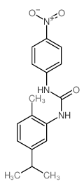 1-(2-methyl-5-propan-2-yl-phenyl)-3-(4-nitrophenyl)urea structure