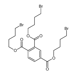tris(4-bromobutyl) benzene-1,2,4-tricarboxylate Structure