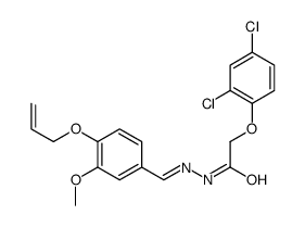 2-(2,4-dichlorophenoxy)-N-[(3-methoxy-4-prop-2-enoxyphenyl)methylideneamino]acetamide Structure