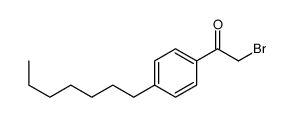 2-bromo-1-(4-heptylphenyl)ethanone Structure
