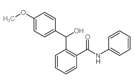 Benzamide,2-[hydroxy(4-methoxyphenyl)methyl]-N-phenyl-结构式