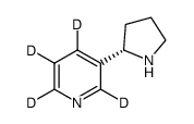 nornicotine-2,4,5,6-d4 (pyridine-d4) Structure