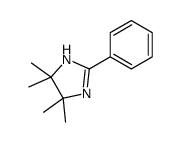 4,4,5,5-tetramethyl-2-phenyl-1H-imidazole结构式